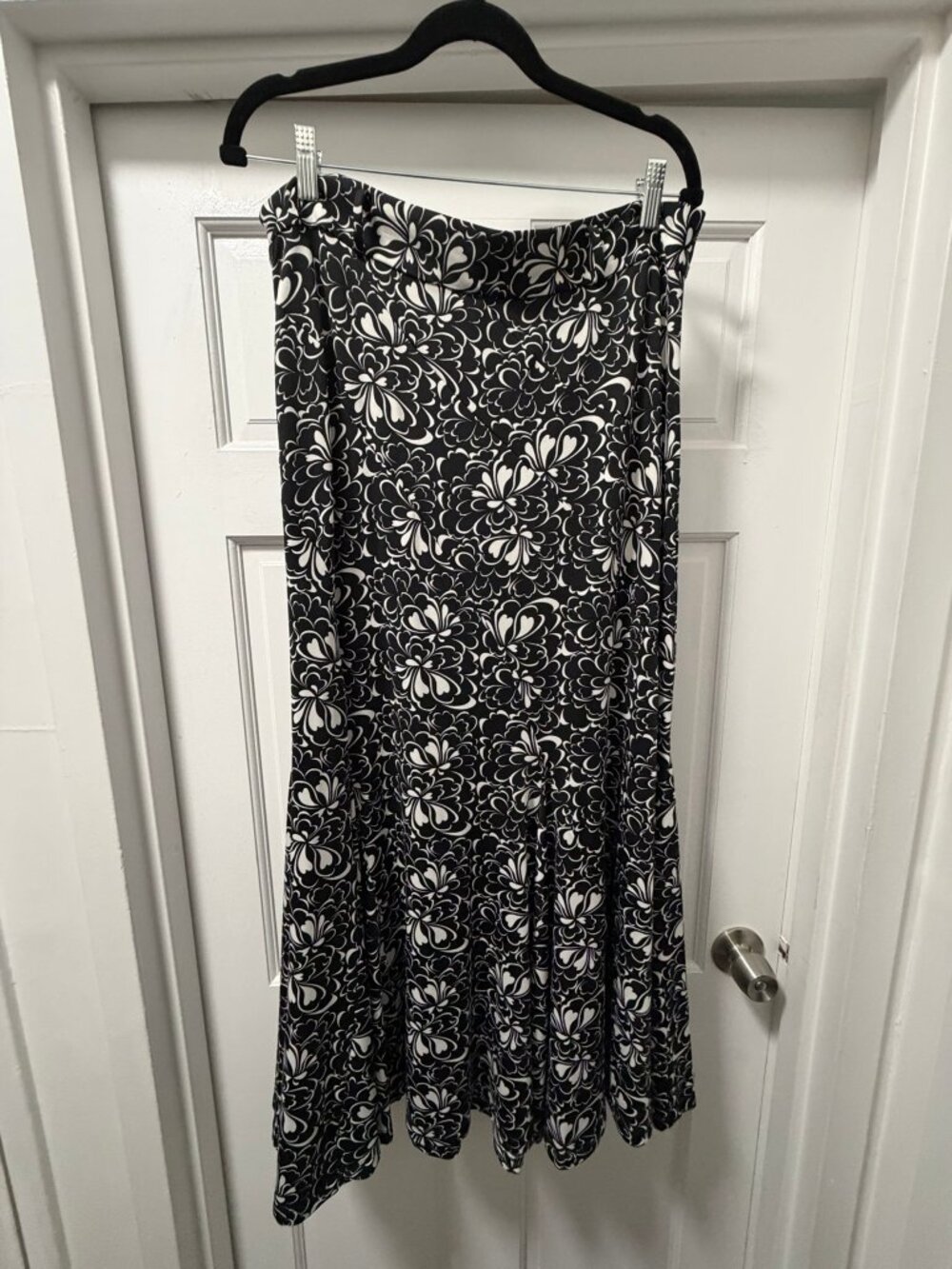 Lapis Floral Midi Skirt